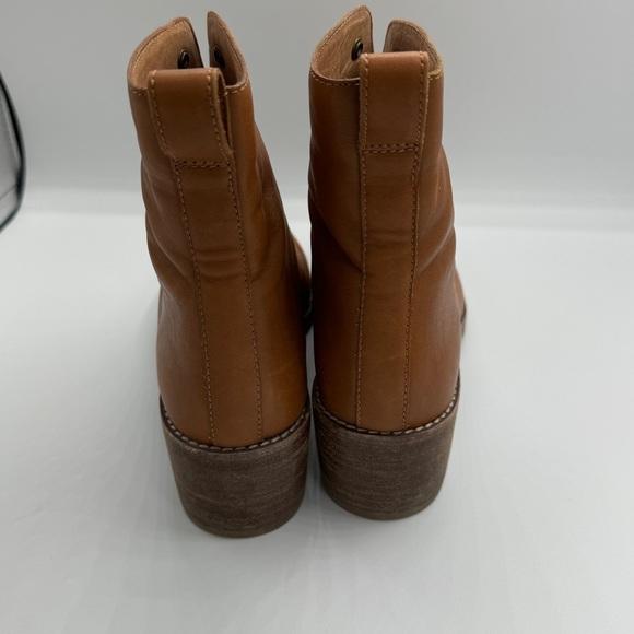 MADEWELL Patti Leather Lace-Up Boots Size 7 - Picture 2 of 6